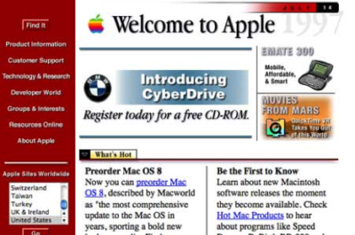 Apple.com Circa 1996