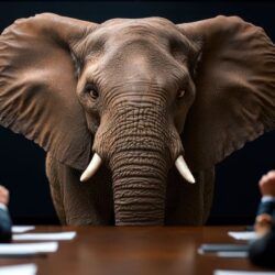Elephant in a boardroom | Blog on private equity takeover of healthcare | Vanguard Communications | Denver