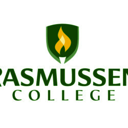 Rasmussen College Logo in Green & Gold