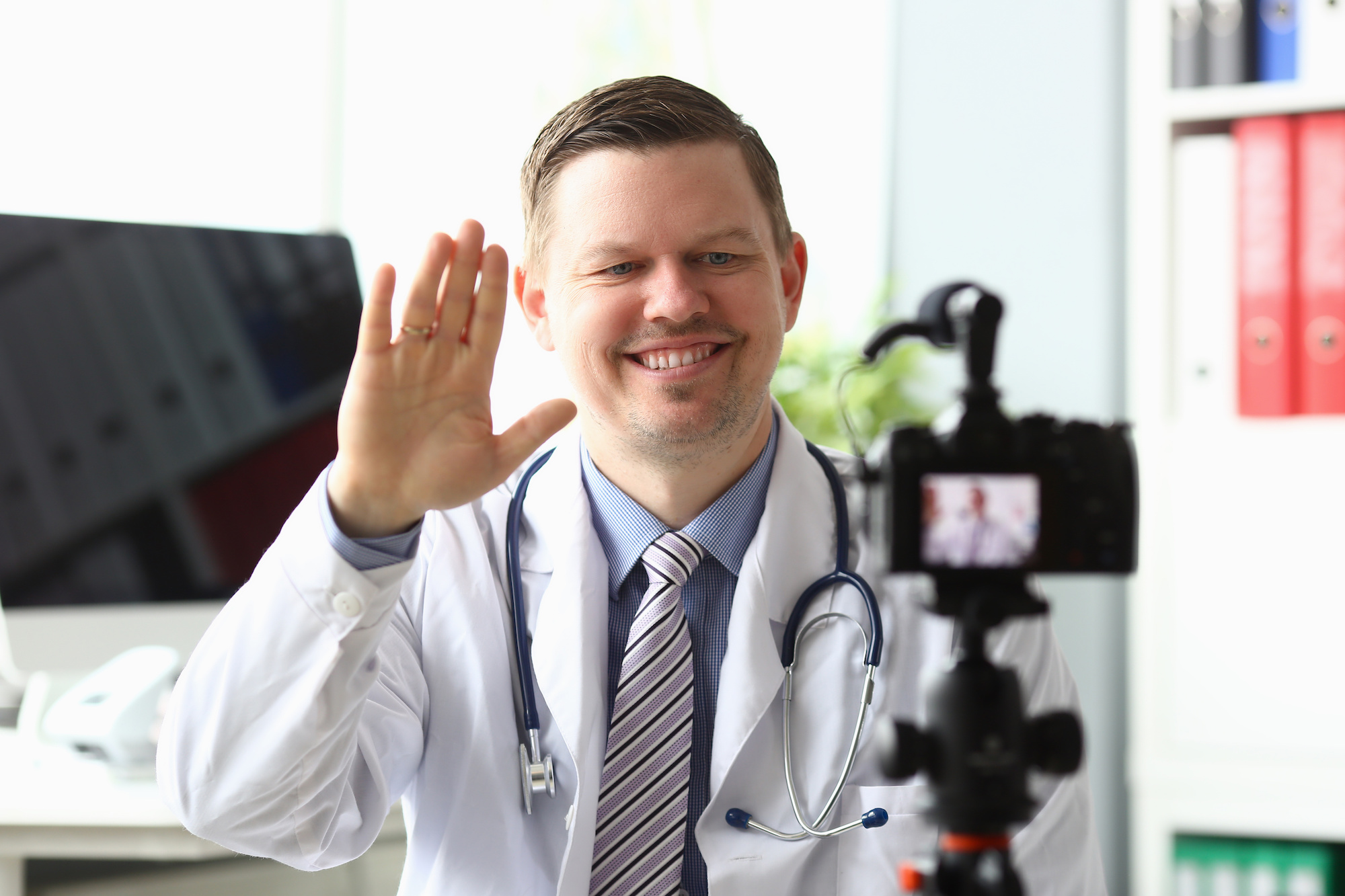 Doctor Filming Himself for Video Marketing | Vanguard Communications | Denver, CO | San Jose, CA